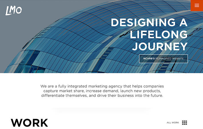 LMO Website Homepage Screenshot