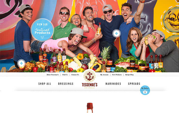 Tessemae's Website Homepage Screenshot